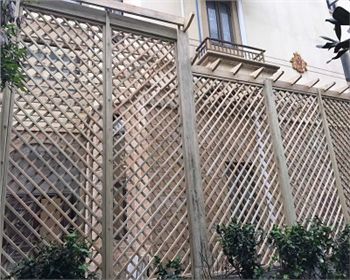 成都防腐木花架案例